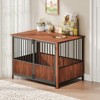 Gulches 30in H x 43in W x 29in D Walnut Crate Dog Furniture Brown 1 Pack Medium Large Dog Livestock Supplies Product type - 2 of 4