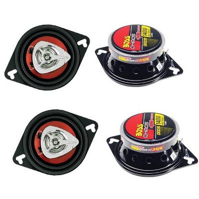 BOSS CH3220 3.5" 2-Way 280W Car Audio Coaxial Speakers Red Stereo 4 Ohm