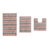 Home Weavers Glamour Collection 100% Polyester Microfiber Bathroom Rug, Non Slip Bath Mat Water Absorbent Soft Microfiber Shaggy Mat Machine Washable - 2 of 4
