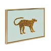 18" x 24" Sylvie Glam Cat by Bouffants and Broken Hearts Framed Wall Canvas Gold - Kate & Laurel All Things Decor - 2 of 4