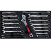Maggift Tool Boxes and Totes Combined Maintenance  Suitcase of Basic Home Maintenance Tool Set, Plier Wrench Hand Tool, Black, 19.7"*10.6"*13.8" - 3 of 4