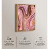 Doll Memories - Pink Geode Canvas Mineral Agate Geode Wall Art by Art Remedy Framed - 3 of 4