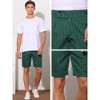 Lars Amadeus Men's Summer Pleated Front Stripes Business Dress Shorts - 4 of 4