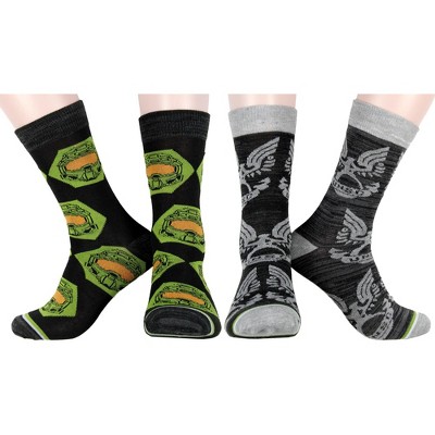 Halo Socks Men's Video Game Gaming Unsc Master Chief Patterns 2 Pack ...