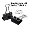 Staples Medium Metal Binder Clips Black 1 1/4" Size with 5/8"Capacity 831602 - 2 of 4