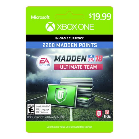 Madden Nfl 18 Ultimate Team 2200 Madden Points Xbox One Digital - 