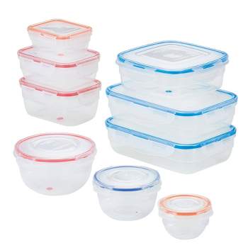 Cheer Collection Set Of 8 28oz Airtight Food Storage Containers : Target