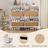 Shoe Storage Cabinet, Freestanding Rattan Cabinet Rack for Entryway, Entrance Hallway,Entry Way Cabinet with Storage - 3 of 4