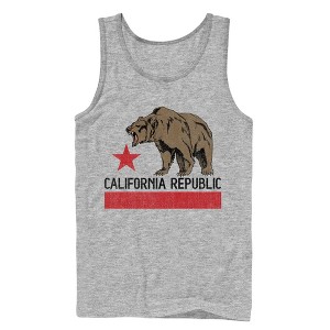 Men's Lost Gods Hungry California Republic Bear Tank Top - 1 of 4