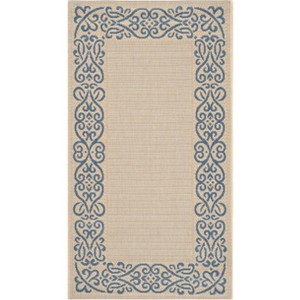 Courtyard CY1588 UV & Stain Resistant Non-Shedding Power Loomed Indoor/Outdoor Rugs - Safavieh - 1 of 4