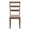 Monarch Specialties Dining Chair Set Of 2 Side Upholstered Kitchen Dining Room Fabric Wood Legs Brown Beige Transitional - 3 of 4