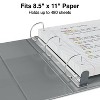 2" Staples Heavy-Duty View Binders with D-Rings Gray 976041 - 4 of 4