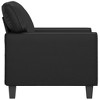 vidaXL Sofa Chair Black 23.6 in. Faux Leather - 4 of 4