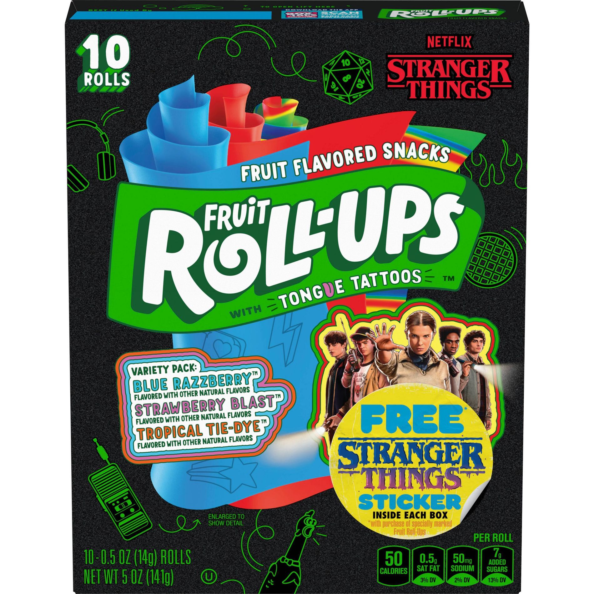 Betty Crocker Fruit Roll-Ups Variety Fruit Flavored Snacks - 10ct/5oz
