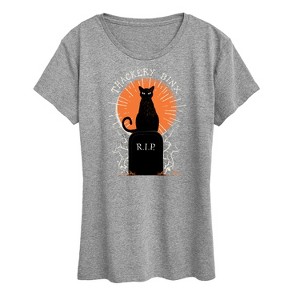 Women's - Hocus Pocus - Binx Graveyard Short Sleeve Graphic T-Shirt - 1 of 4