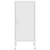 VidaXL Storage Cabinet White 16.7"x13.8"x40" Steel - 3 of 4