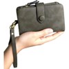 Clotth Womens Small Bifold PU Leather Wallet with RFID Blocking, Large Capacity & Wrist Strap | Easy to Use for Everyday Carry, Travel - 4 of 4