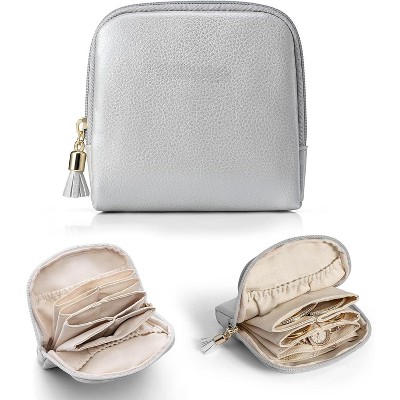 Small Travel Jewelry Case,Travel Gifts for Women,Jewelry Pouch Bags with Zipper,Jewelry Organizer Storage Bag