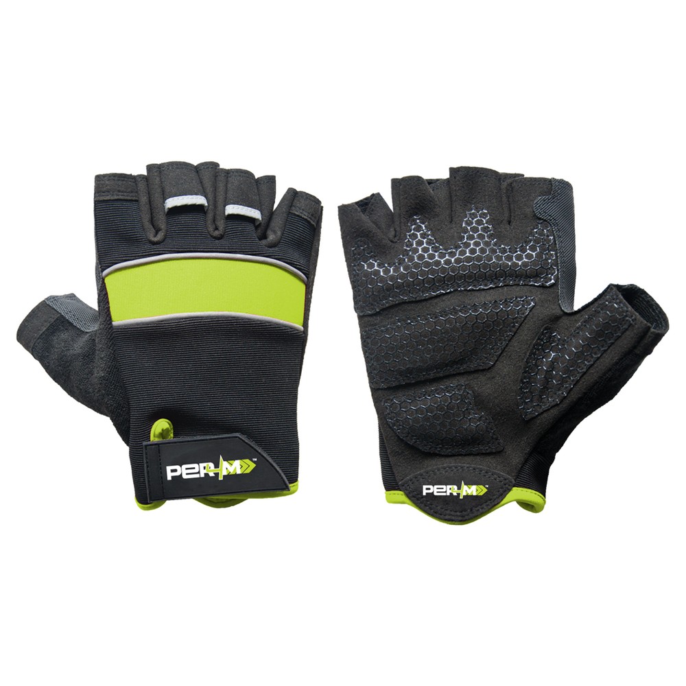 Photos - Gym Gloves Lifeline Elite Training Gloves - Black/Neon Green L 