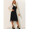 INSPIRE CHIC Women's Faux Suede Vintage Sleeveless Lace Up Zipper Decor Waistcoat Vests - 4 of 4