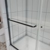 NicBex Shower Door 56-60"Wx58" H Semi-Frameless Traditional Sliding Bathtub Shower Door with 1/4" Clear Tempered Glass for Walk-in Shower, Matte Black - 4 of 4