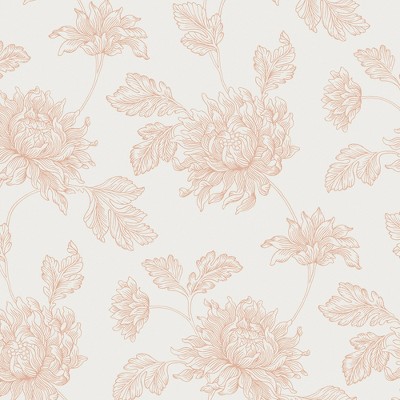 thumbnail image 2 of Threshold Floral Wheat Brown Wallpaper – Solid Pattern, 22x3 Inch Roll 2 of 6