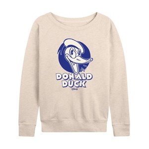 Women's - Disney - DD Classic Lightweight French Terry Wide Neck Long Sleeve Shirt - 1 of 4