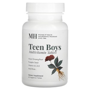 Michael's Naturopathic Teen Boys Multivitamin, 60 Vegetarian Tablets - 1 of 2