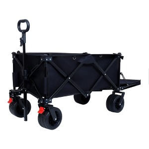 SKRAN Foldable Beach Wagon with Extended Tailgate & Large All-Terrain Wheels, Waterproof 600D Oxford Nylon,Ideal for Beach,Picnics - 1 of 4