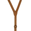 CTM Faux Leather Slim Clip-End Suspenders - 2 of 4