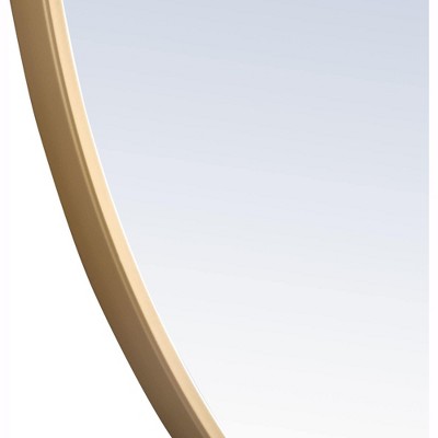 Contemporary Round Silver Wood Vanity Mirror 36"