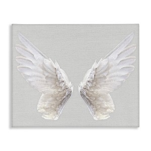 Stupell Industries Angel Wings on Grey, 24" x 30" - 1 of 4