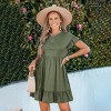 Women's Flutter Breeze Olive Mini Dress - Cupshe - 4 of 4