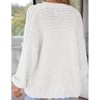 Womens Sweater Knit Cardigan with Pockets Open Front Cable Knit Sweater Chunky Thick Sweater Cardigan for Winter Comfy Knitwear - 4 of 4