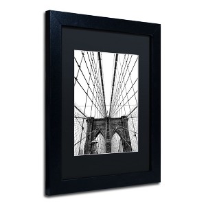 Trademark Fine Art -CATeyes 'Brooklyn Bridge 3' Matted Framed Art - 1 of 4