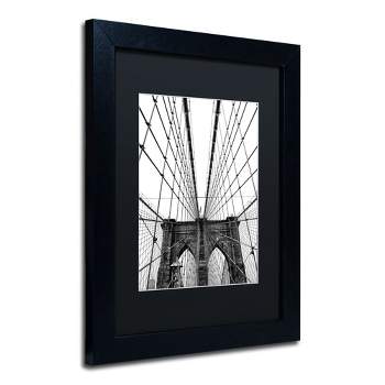Trademark Fine Art -CATeyes 'Brooklyn Bridge 3' Matted Framed Art