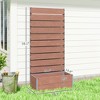 Trellis Planter for Climbing Plants, Raised Garden Bed with Trellis, Planter Box for Outdoor, 28.25" x 15" x 59" - 3 of 4