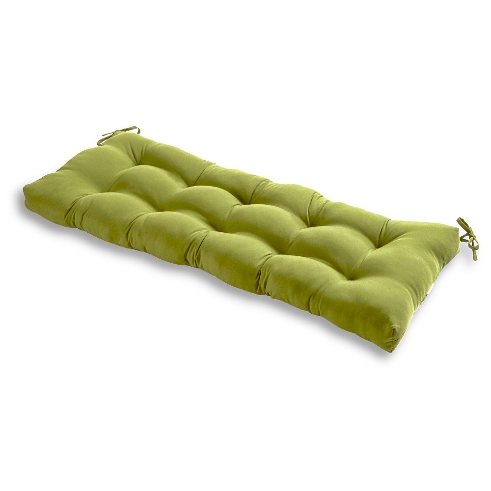 Photos - Pillow Kensington Garden 18"x51" Solid Outdoor Bench Cushion Hunter Green: Water