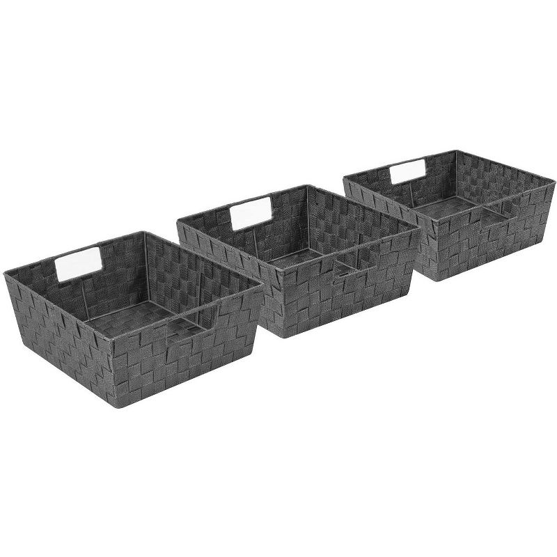 Sorbus Woven Basket Set with Built-in Carry Handles, 5 of 6