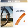 Unique Bargains Bike Reflectors Bike Accessories White 1 Pair - 2 of 4
