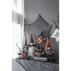 Dexmalle Halloween 6.3x4.3x16" Fabric Standing Orange Gnome W/Black Gnome & Holding Banner - 3 of 4