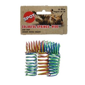Spot Wide & Colorful Springs Cat Toy - 10 Pack - 1 of 3