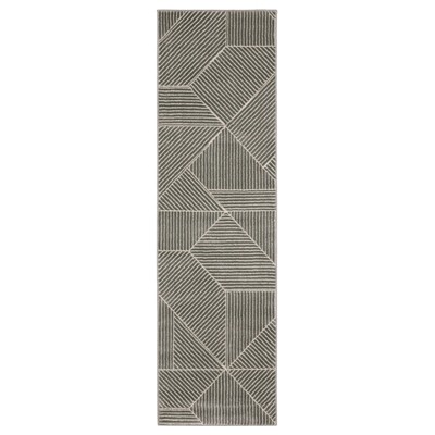 Oriental Weavers Raylan RAY08 Grey/ Ivory Indoor Area Rug - 2'3" x 7'6"