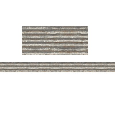 Teacher Created Resources Corrugated Metal Border Trim Home Sweet Classroom 2.18'' x 35'' 6 Packs