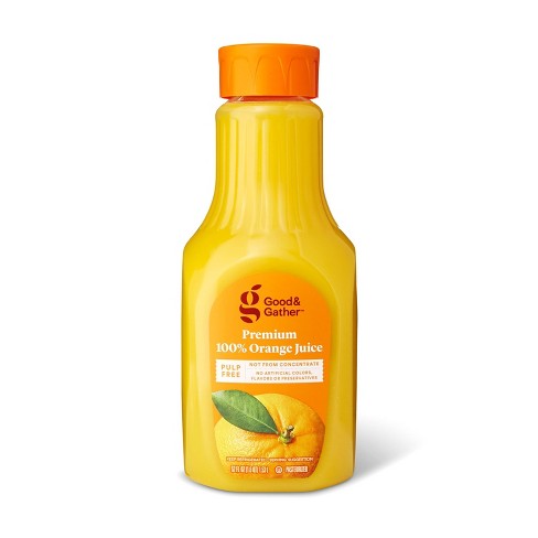 Simply Orange Pulp Free Juice Bottle, 52 Fl Oz, Juice and Drinks