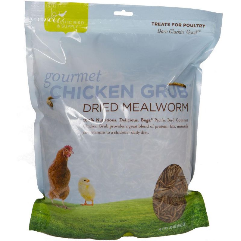 Pacific Bird & Supply Co. Gourmet Chicken Grub Mealworm 30 Oz, 1 of 2