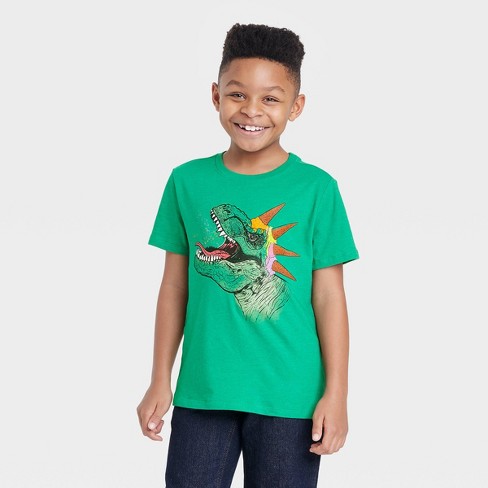Grazen long Bij zonsopgang Boys' Short Sleeve Ice Cream Dinosaur Graphic T-shirt - Cat & Jack™ Green :  Target