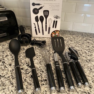 KitchenAid - Tool and Gadget 15-Piece Set - Black