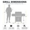 R.W.FLAME 4-Burner Propane Gas Grill with Side Burner, 42,000 BTU Stainless Steel BBQ Grill for Outdoor Cooking, with Cast Iron Grates, Baking Pan - 3 of 4