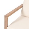 2pk Stefan Outdoor Acacia Wood Club Chairs with Cushions Brown/Beige - Christopher Knight Home - 2 of 4
